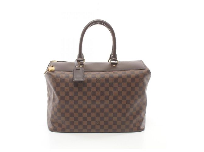 Borsa Boston Damier Ébène Greenwich PM di Louis Vuitton Marrone - vista 2