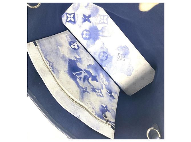 Borsa da weekend GM Monogram Louis Vuitton Bianco Blu - vista 10
