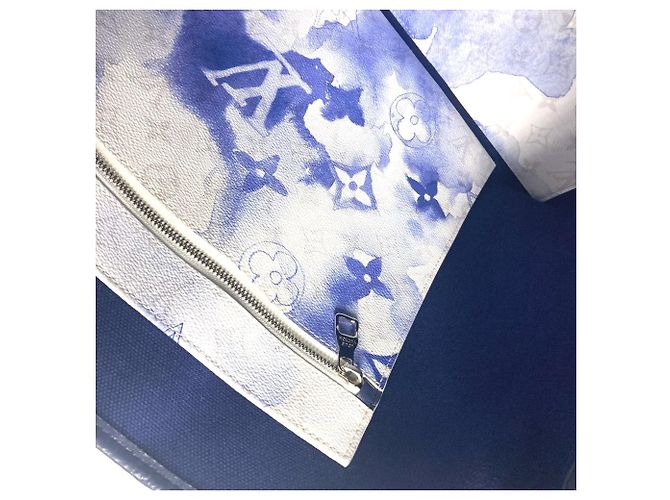 Borsa da weekend GM Monogram Louis Vuitton Bianco Blu - vista 11