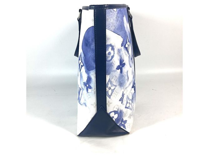 Borsa da weekend GM Monogram Louis Vuitton Bianco Blu - vista 2