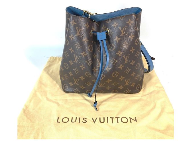 Borsa a Spalla NeoNoe Monogram di Louis Vuitton Marrone Blu - vista 11