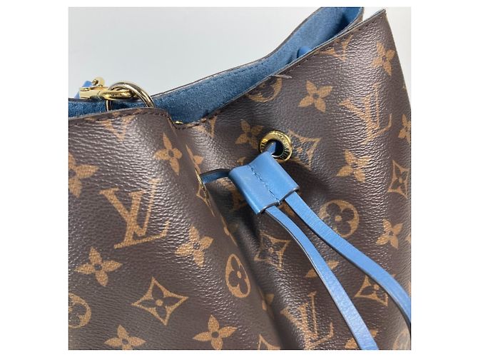 Borsa a Spalla NeoNoe Monogram di Louis Vuitton Marrone Blu - vista 5