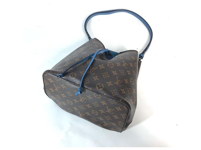 Borsa a Spalla NeoNoe Monogram di Louis Vuitton Marrone Blu - vista 8
