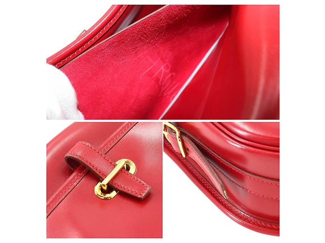 Hermès Borsa a Spalla Balle De Golf Hermes Rosso - vista 8
