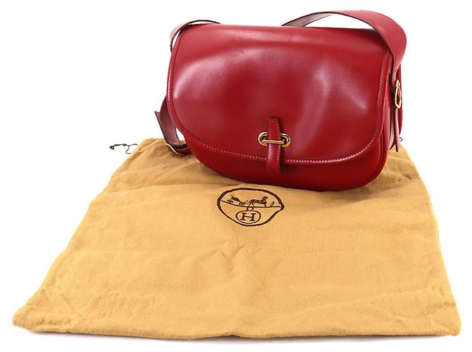 Hermès Borsa a Spalla Balle De Golf Hermes Rosso - vista 9