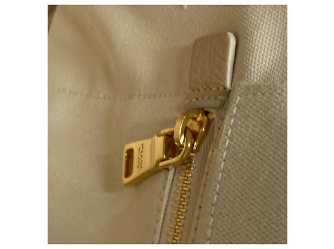 Borsa tote Prada BN1877 in Canapa Crudo - vista 11