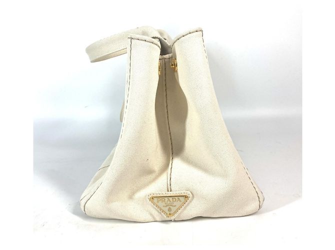 Borsa tote Prada BN1877 in Canapa Crudo - vista 2