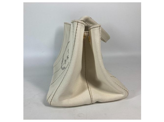 Borsa tote Prada BN1877 in Canapa Crudo - vista 3
