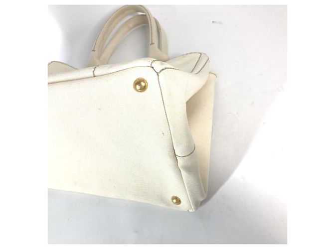 Borsa tote Prada BN1877 in Canapa Crudo - vista 7