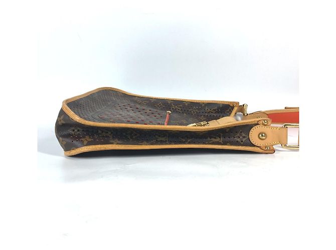 Borsa a Spalla Musette Perforata Monogram Louis Vuitton Marrone Arancione - vista 4