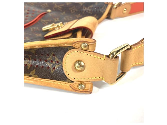 Borsa a Spalla Musette Perforata Monogram Louis Vuitton Marrone Arancione - vista 5