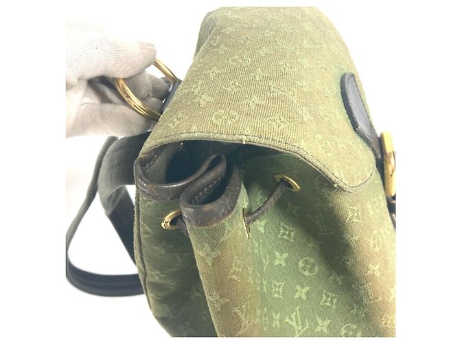 Louis Vuitton Monogram Montsouris GM Rucksack Braun Khaki - Ansicht 12