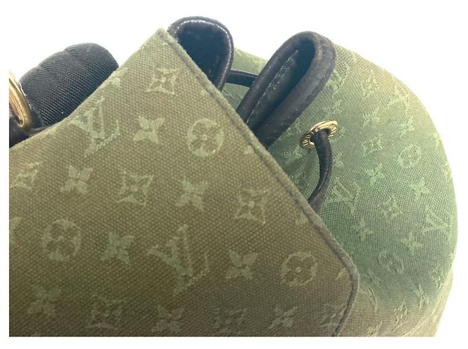Louis Vuitton Monogram Montsouris GM Rucksack Braun Khaki - Ansicht 13