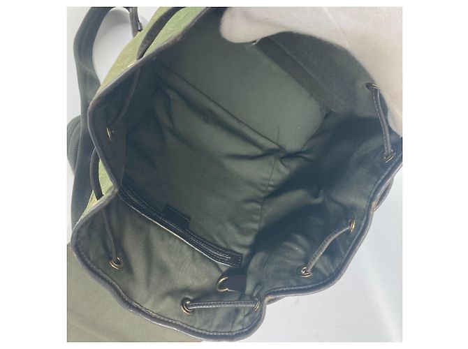 Louis Vuitton Monogram Montsouris GM Rucksack Braun Khaki - Ansicht 16