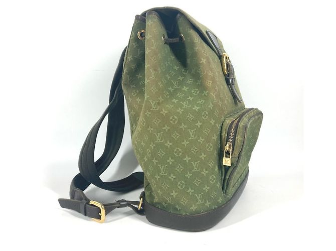 Louis Vuitton Monogram Montsouris GM Rucksack Braun Khaki - Ansicht 3