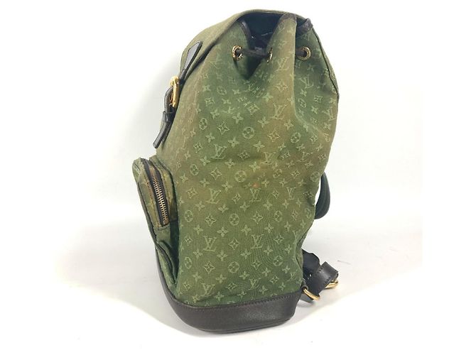 Louis Vuitton Monogram Montsouris GM Rucksack Braun Khaki - Ansicht 4