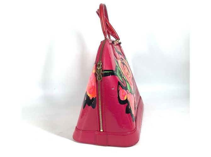 Louis Vuitton Vernis Rose Stephen Spruce Alma MM Tote Bag Pink - Ansicht 3
