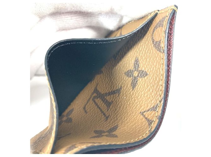 Funda para tarjetas Monogram Reverse Louis Vuitton Castaño - vista 11