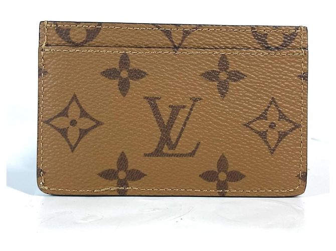 Funda para tarjetas Monogram Reverse Louis Vuitton Castaño - vista 2