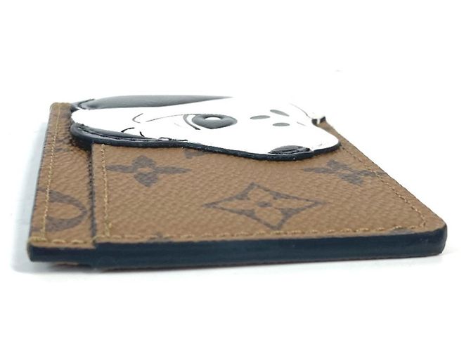 Funda para tarjetas Monogram Reverse Louis Vuitton Castaño - vista 4
