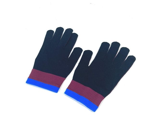 Guanti Gon RGB MP2424 Louis Vuitton Nero Porpora - vista 6