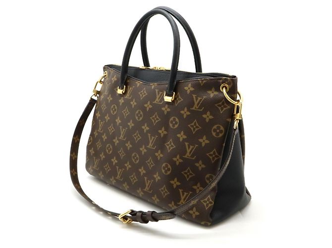 Borsa tote Louis Vuitton Monogram Pallas Nero - vista 3