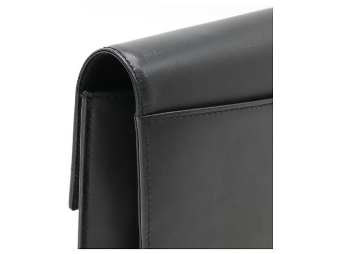 Alfred Dunhill Bolso de mano de cuero negro Dunhill - vista 6