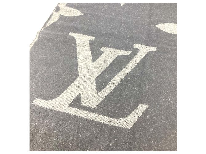 Cashmere-Schal mit Monogramm von Louis Vuitton Marineblau - Ansicht 2