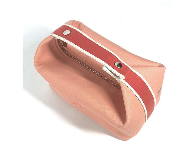 Hermès Borsa a mano Vanity Bag Pouch GM Nera Hermes Bride Rosa - vista 10