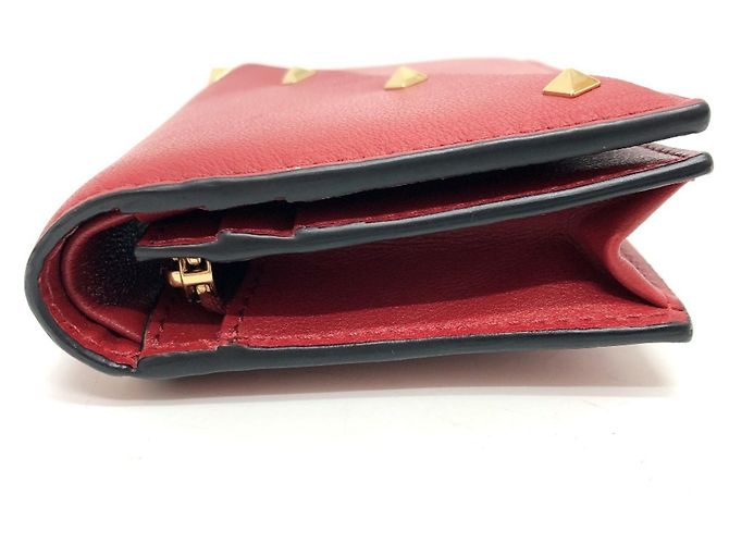 Billetera Compacta Rockstud Valentino Roja - vista 4
