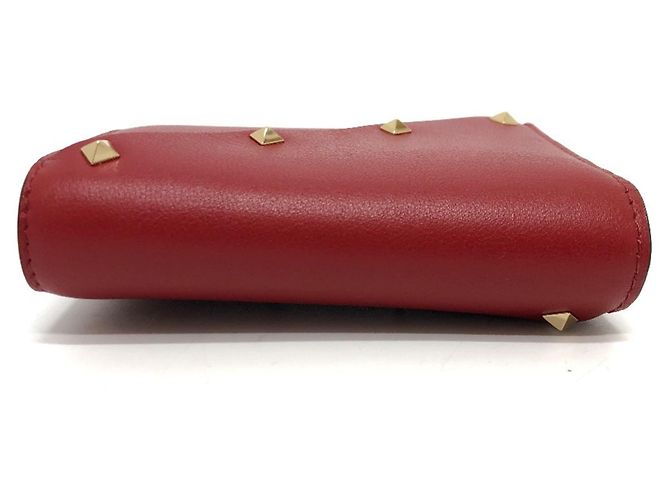 Billetera Compacta Rockstud Valentino Roja - vista 6