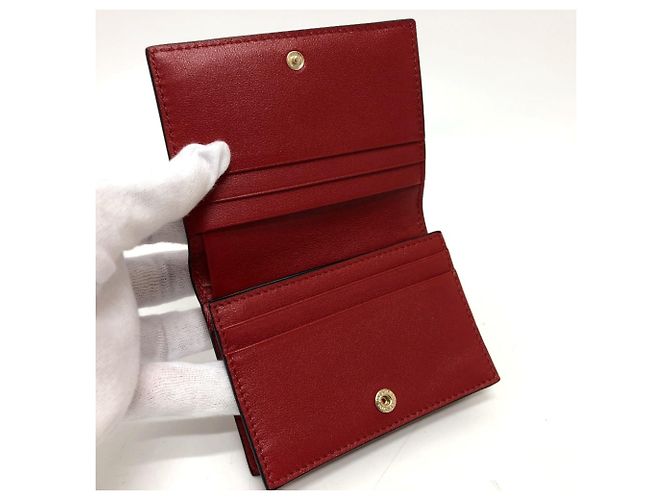 Billetera Compacta Rockstud Valentino Roja - vista 7