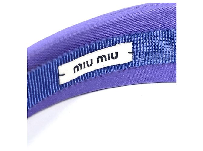 Fascia per Capelli Bicolore Miu Miu Bianco Porpora - vista 8