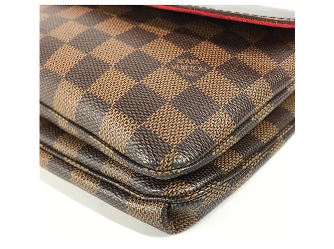 Borsa a spalla Damier Twice di Louis Vuitton Marrone Damier ebene - vista 6