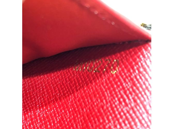 Monedero de lona Damier Louis Vuitton Castaño Roja - vista 10