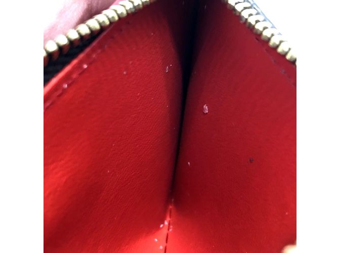 Monedero de lona Damier Louis Vuitton Castaño Roja - vista 11