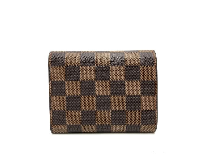Monedero de lona Damier Louis Vuitton Castaño Roja - vista 2