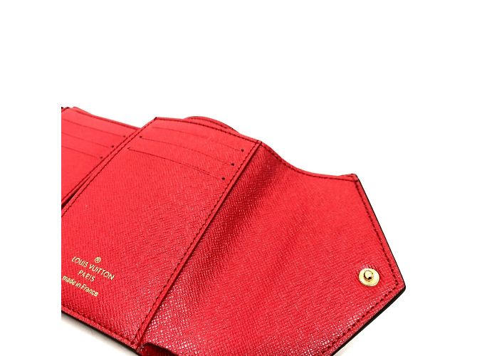 Monedero de lona Damier Louis Vuitton Castaño Roja - vista 5