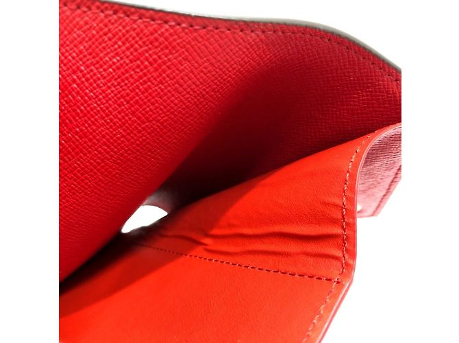 Monedero de lona Damier Louis Vuitton Castaño Roja - vista 8