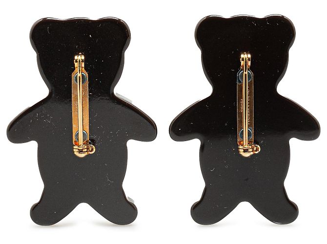 Set di spilla a forma di orsetto Nonours Monogram Louis Vuitton nero - vista 6
