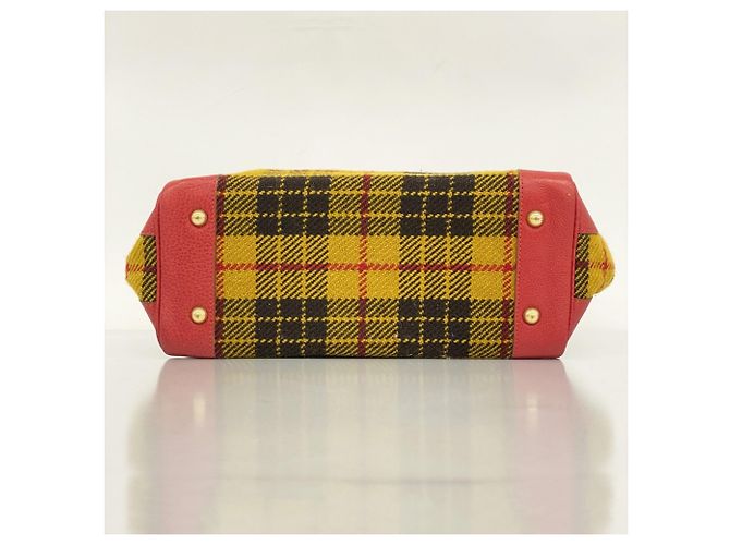 Hermès Borsa Tote Hermes Victoria Cabas 32 in Lana Rosso Giallo - vista 3