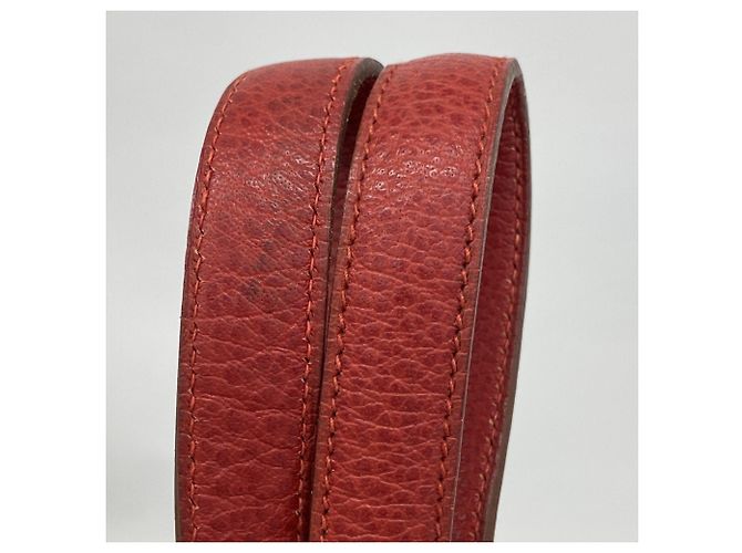 Hermès Borsa Tote Hermes Victoria Cabas 32 in Lana Rosso Giallo - vista 7