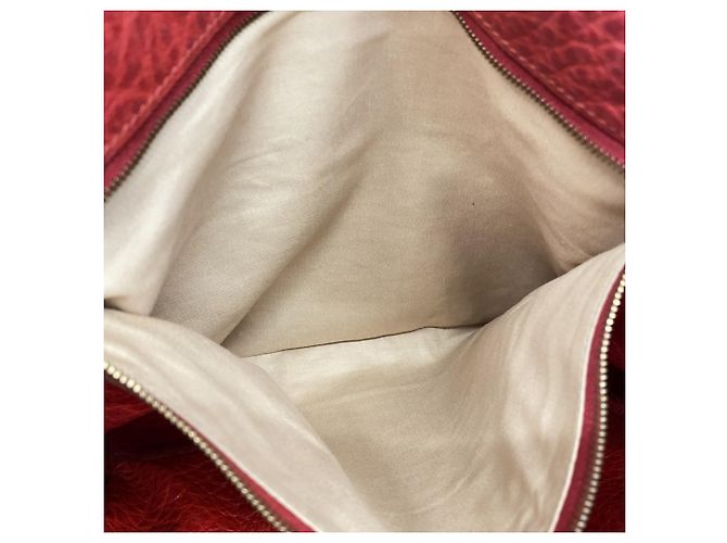 Hermès Borsa Tote Hermes Victoria Cabas 32 in Lana Rosso Giallo - vista 9