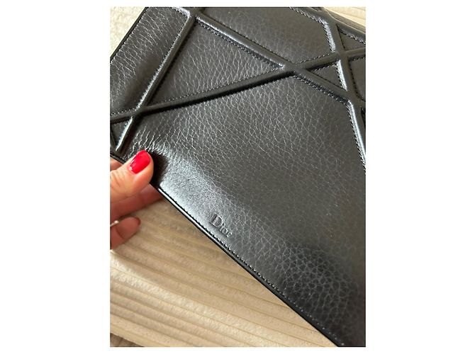 Borsa a mano Christian Dior Diorama in pelle nera Nero - vista 14