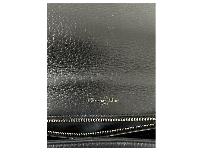 Borsa a mano Christian Dior Diorama in pelle nera Nero - vista 15