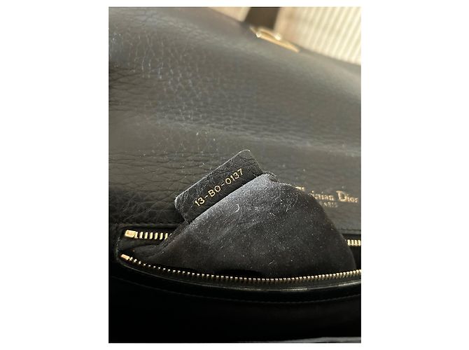 Borsa a mano Christian Dior Diorama in pelle nera Nero - vista 16