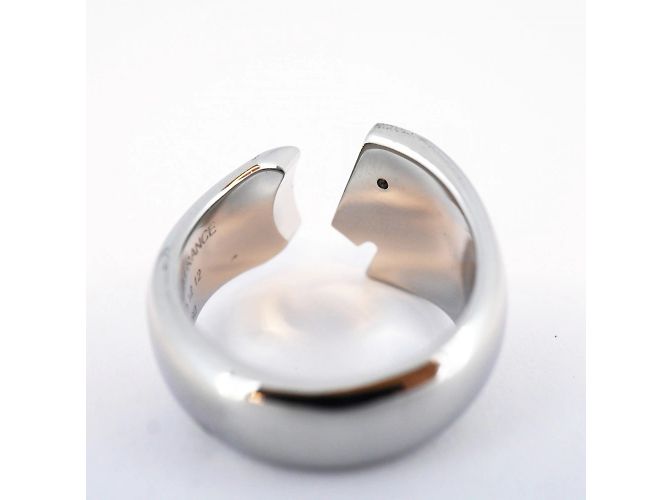 Hermès Hermes Ring Carrousel Metal Silver Black Size 17 Men's Silvery - view 7
