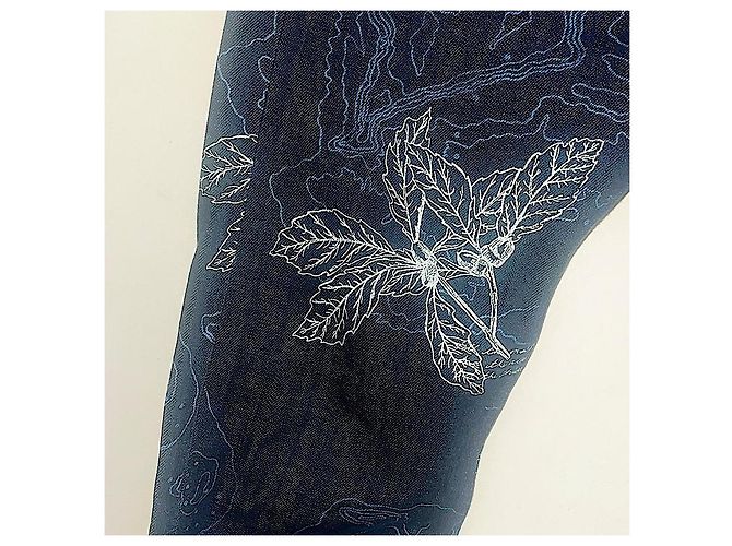 Alexander Mcqueen Authentisches Vintage McQueen Archiv aus besticktem poetischen Denim Blau - Ansicht 10