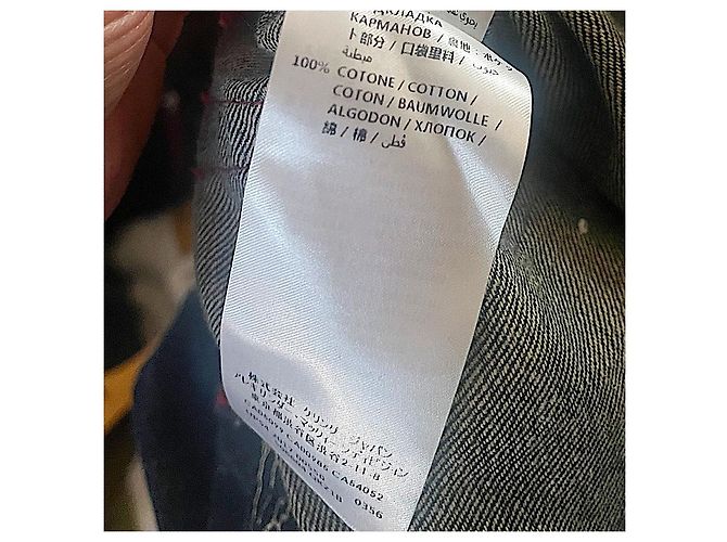 Alexander Mcqueen Authentisches Vintage McQueen Archiv aus besticktem poetischen Denim Blau - Ansicht 13