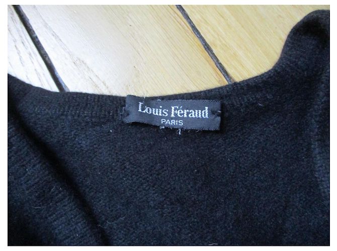 Louis Féraud Kurze Jacke, schwarze Kaschmir, Größe 40. - Ansicht 3